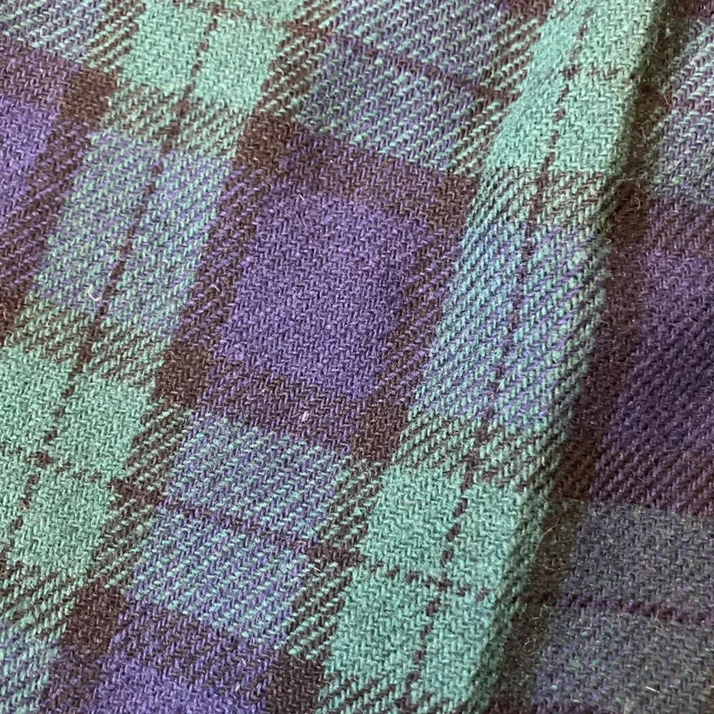 Vintage '80s/90s Savannah Blackwatch Plaid High Waist Mom Shorts Wool Blend XS/S
